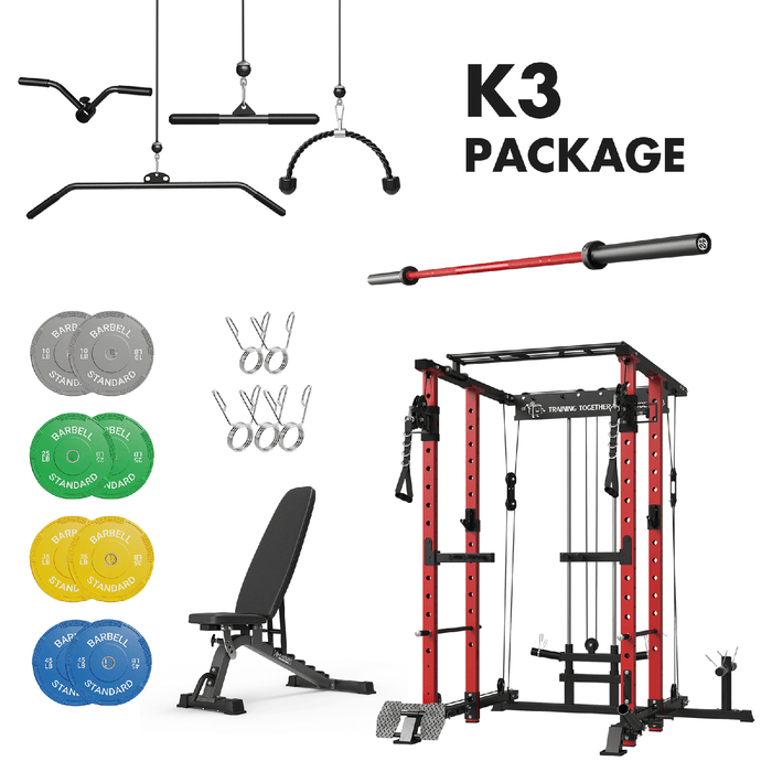 Mikolo Fitness K3 Home Gym Package - HP-K3-RRR