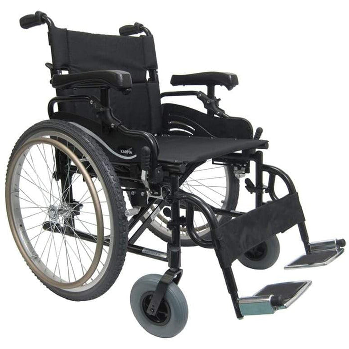 Karman Healthcare Km-8520 22″ Wide Seat Bariatric Folding Wheelchair Km8520f22w-Ha