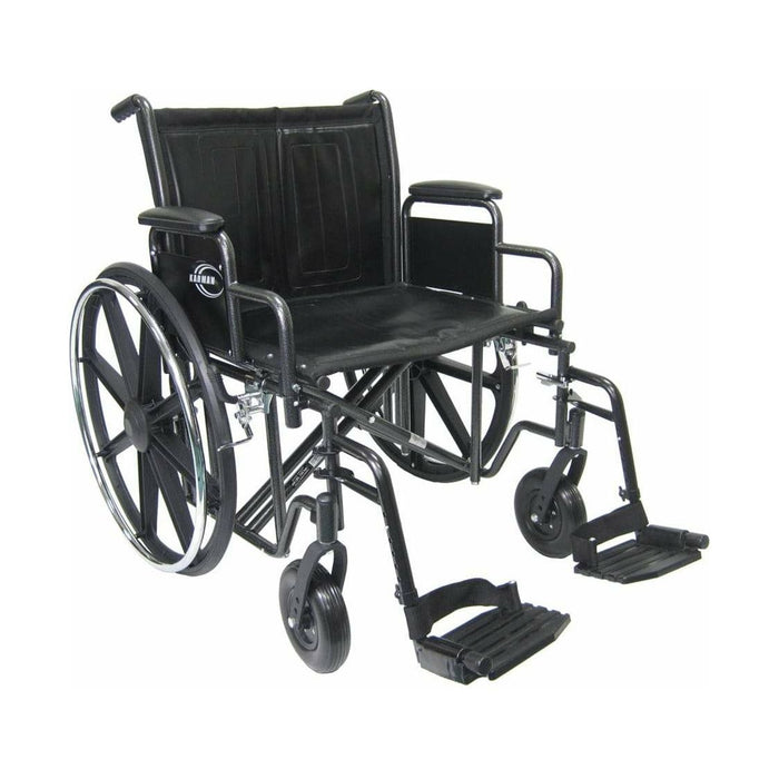 Karman healthcare kn-900w heavy duty bariatric folding wheelchair