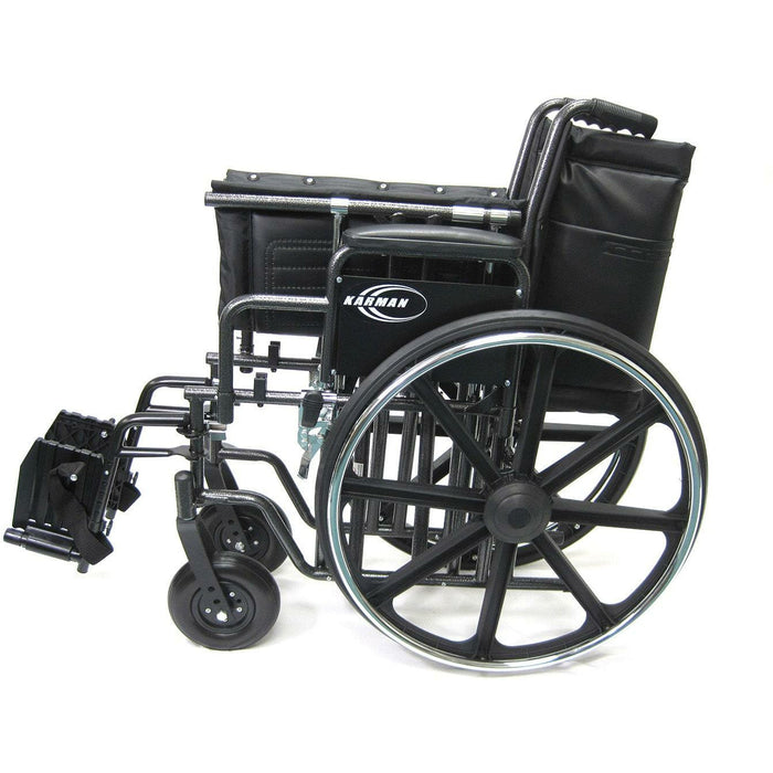 Karman healthcare kn-900w heavy duty bariatric folding wheelchair