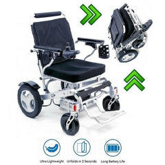 Karman Healthcare Pw-F500 24v/6ah 180w Tranzit Go Foldable Lightweight Electric Wheelchair