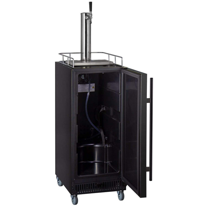 15" Wide Kombucha Single Tap Commercial Kegerator - KOM15BBRNK