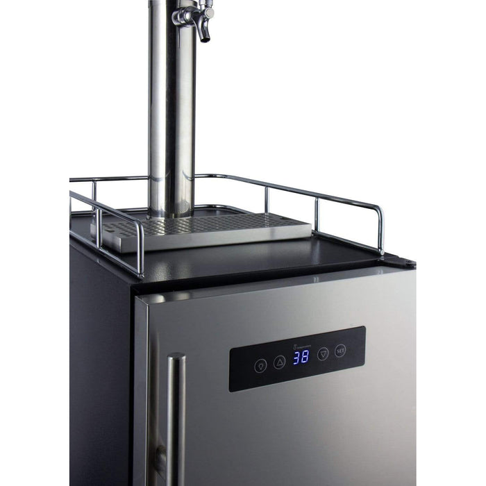 15" Wide Kombucha Single Tap Commercial Kegerator - KOM15BBRNK