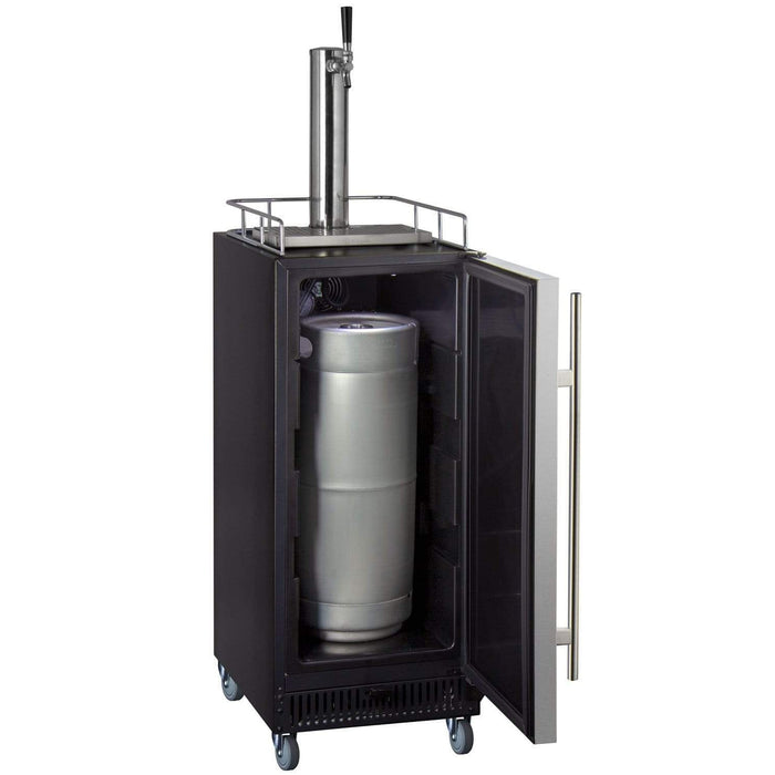 15" Wide Kombucha Single Tap Commercial Kegerator - KOM15BBRNK