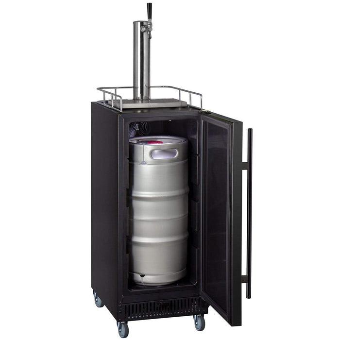 15" Wide Kombucha Single Tap Commercial Kegerator - KOM15BBRNK