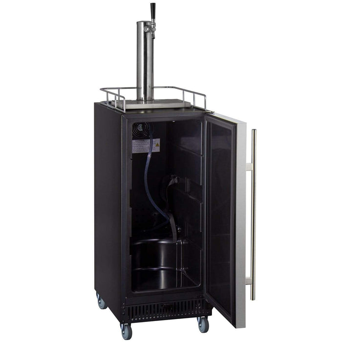 15" Wide Kombucha Single Tap Commercial Kegerator - KOM15BBRNK