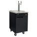 24" Wide Cold Brew Coffee Black Commercial Kegerator - ICXCK-1B-1