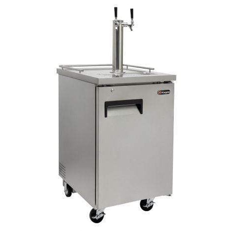 24" Wide Kombucha Tap All Stainless Steel Commercial Kegerator - KOMC1S-1