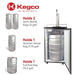 20" Wide Kombucha Tap Stainless Steel Kegerator - KOM19S-1NK