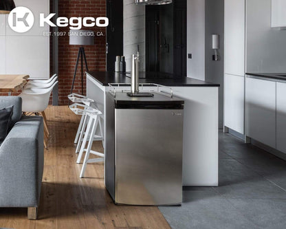 Kegco 20" Wide Kombucha Tap Stainless Steel Kegerator - KOM19S-1NK
