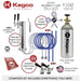 20" Wide Tap Stainless Steel Kegerator - K199SS-1NK