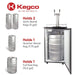 20" Wide Tap Stainless Steel Kegerator - K199SS-1NK