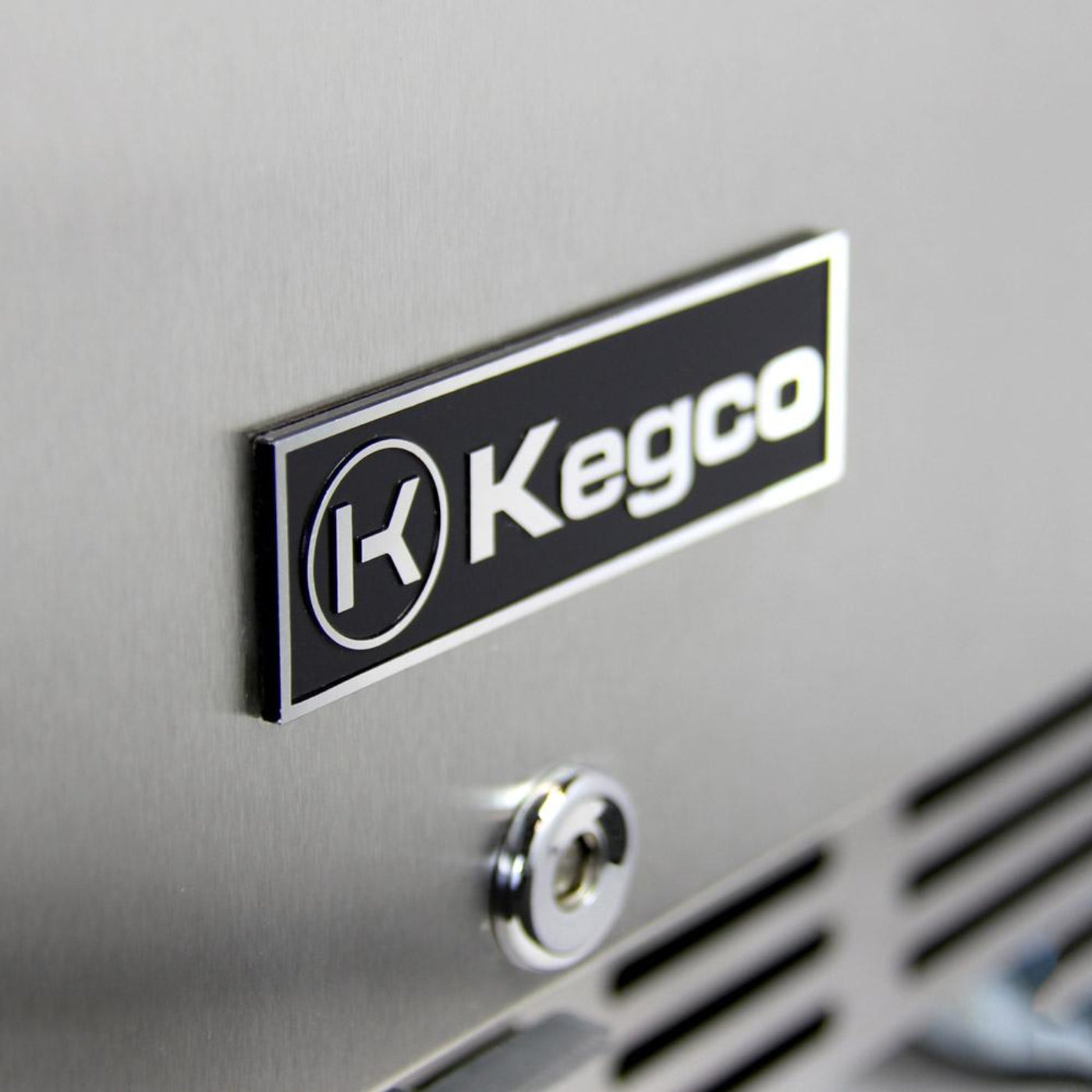 Kegco 24" Wide All Stainless Steel Outdoor Built-In Left Hinge Kegerator with Kit - HK38SSU-L-1