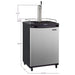 24" Wide Cold Brew Coffee Single Stainless Steel Commercial/Residential Kegerator - ICZ163S-1NK