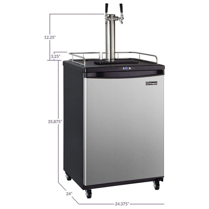 24" Wide Cold Brew Coffee Single Stainless Steel Commercial/Residential Kegerator - ICZ163S-1NK