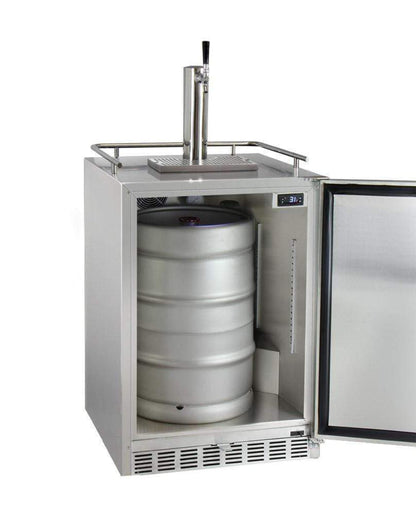 24" Wide Cold Brew Coffee Tap All Stainless Steel Outdoor Built-In Right Hinge Kegerator - ICHK38SSU-1