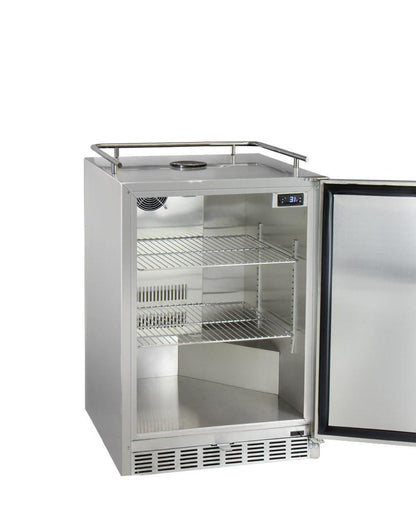 24" Wide Cold Brew Coffee Tap All Stainless Steel Outdoor Built-In Right Hinge Kegerator - ICHK38SSU-1