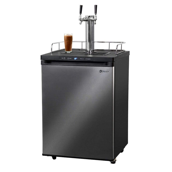 24" Wide Cold Brew Coffee Tap Black Stainless Kegerator - ICK30X-1NK