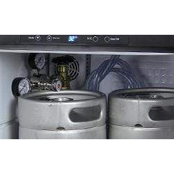 24" Wide Homebrew Single Tap Black Stainless Steel Digital Kegerator - HBK309X-1NK