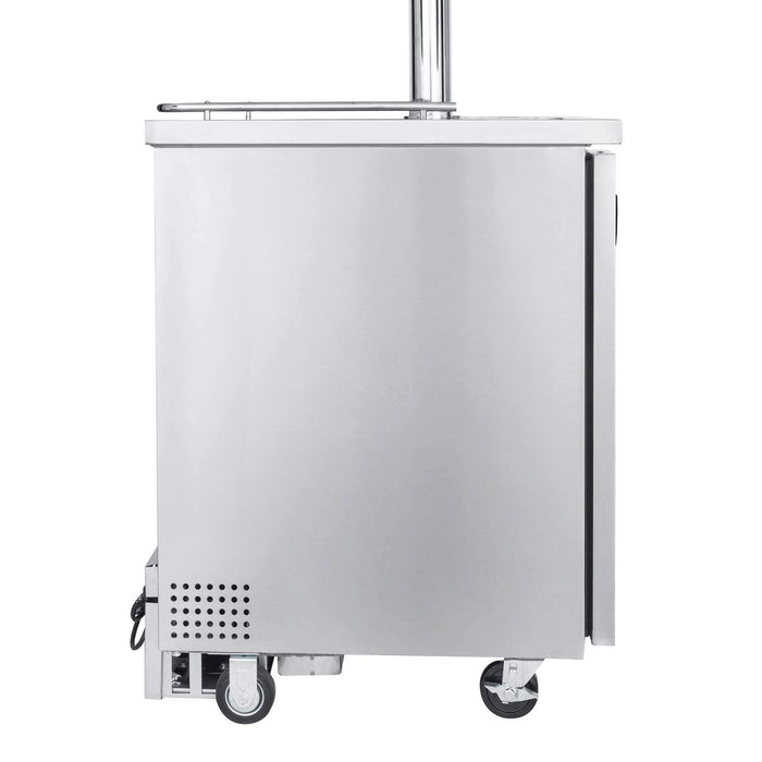 24" Wide Homebrew Tap Stainless Steel Commercial Kegerator - HBK1XS-1