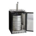 24" Wide Kombucha Tap Black Commercial Built-In Right Hinge Kegerator - KOMHK38BSU-1