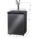 24" Wide Kombucha Tap Black Stainless Steel Kegerator - KOM30X-1NK