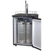 24" Wide Kombucha Tap Black Stainless Steel Kegerator - KOM30X-1NK