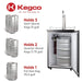 24" Wide Kombucha Tap Stainless Steel Kegerator - KOM20S-1NK