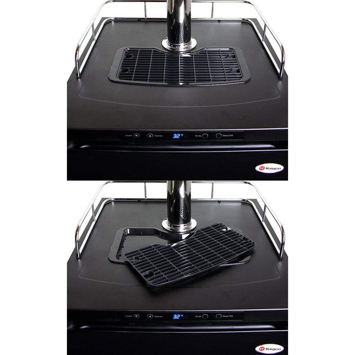 American Outdoor Grill - 24" Wide Tap Black Digital Kegerator - K309B-1NK