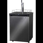 American Outdoor Grill - 24" Wide Tap Black Stainless Steel Digital Kegerator - K309X-1NK