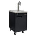 24" Wide Cold Brew Coffee Black Commercial Kegerator - ICXCK-1B-1