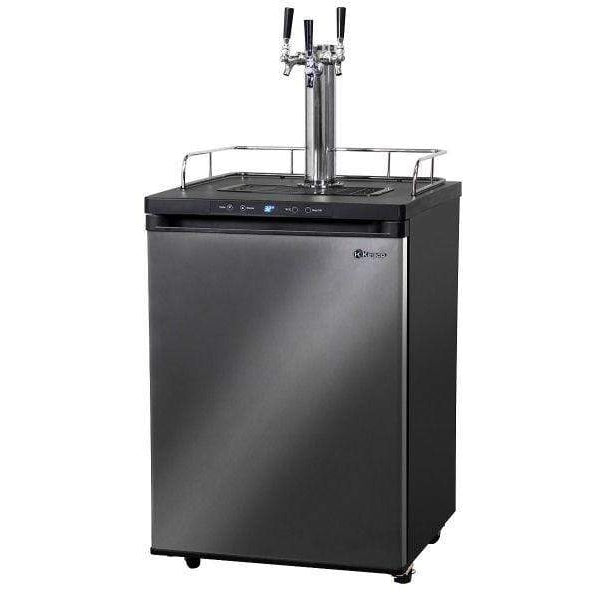 American Outdoor Grill - 24" Wide Tap Black Stainless Steel Digital Kegerator - K309X-1NK