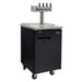 24" Wide Cold Brew Coffee Black Commercial Kegerator - ICXCK-1B-1