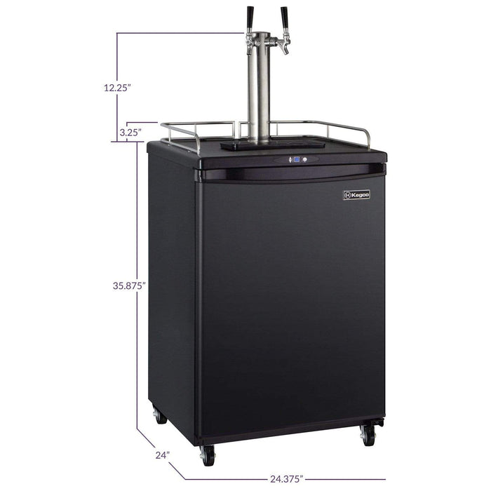 4" Wide Kombucha Tap Black Commercial/Residential Kegerator - KOM163B-1NK