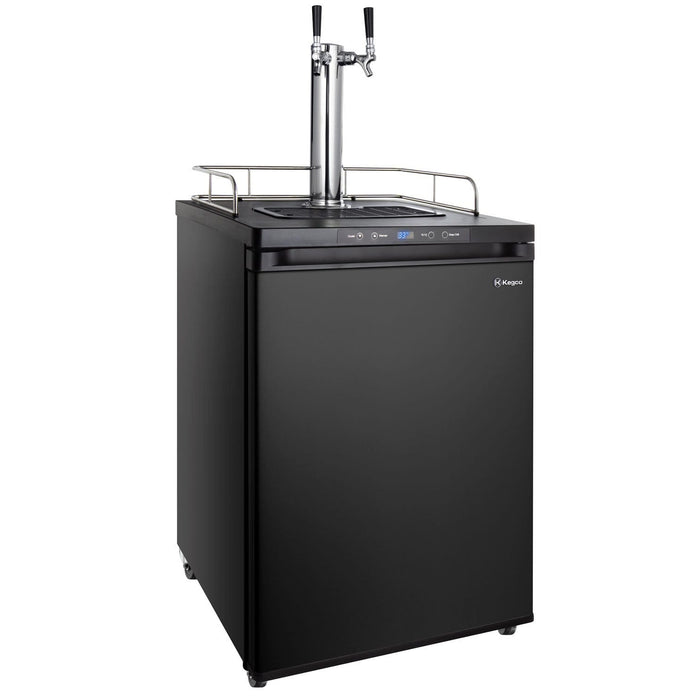 24" Wide Homebrew Tap Black Digital Kegerator - HBK309B-1NK