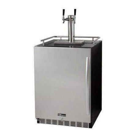 24" Wide Tap Stainless Steel Built-In Digital Left Hinge Kegerator with Kit - HK38BSU-L-1