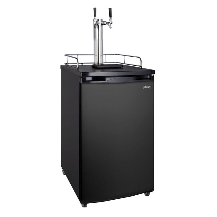 KEGCO 20" WIDE HOMEBREW S TAP BLACK KEGERATOR - HBK199B-1NK