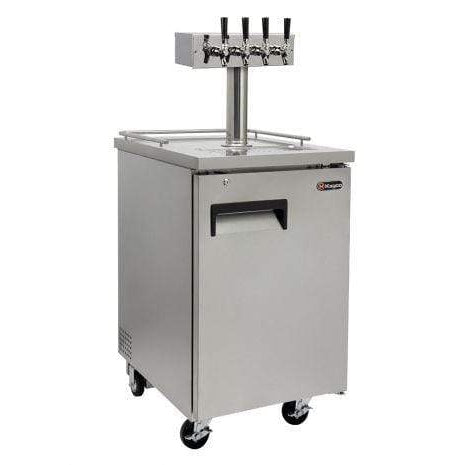 Wide Single Tap All Stainless Steel Commercial Kegerator - XCK-1S