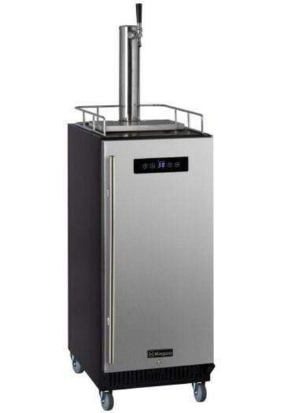Kegco 15" Wide Homebrew Tap Stainless Steel Commercial Kegerator - HBK15BSRNK