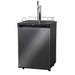 24" Wide Homebrew Single Tap Black Stainless Steel Digital Kegerator - HBK309X-1NK