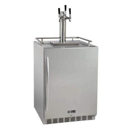 24" Wide All Stainless Steel Outdoor Built-In Left Hinge Kegerator with Kit - HK38SSU-L-1