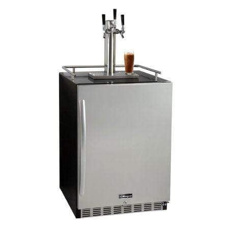 24" Wide Cold Brew Coffee Tap Black Commercial Built-In Right Hinge Kegerator - ICHK38BSU-1