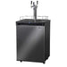 24" Wide Homebrew Single Tap Black Stainless Steel Digital Kegerator - HBK309X-1NK