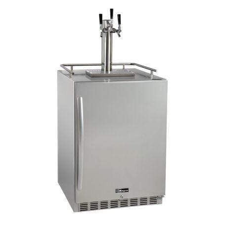 24" Wide Tap All Stainless Steel Outdoor Built-In Right Hinge Kegerator with Kit - HK38SSU-1