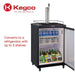 Wide Black Commercial/Residential Kegerator - Z163B-1NK