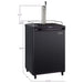 Wide Black Commercial/Residential Kegerator - Z163B-1NK