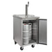 Wide Single Tap All Stainless Steel Commercial Kegerator - XCK-1S