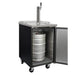 Wide Tap Commercial Black Kegerator - XCK-1B