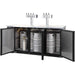 Kegco - 72" Wide Triple Tap Black Commercial Kegerator - XCK-2472B