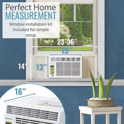 Keystone Energy Star 10,000 BTU Window-Mounted Air Conditioner with Follow Me LCD Remote Control  -  KSTAW10CE